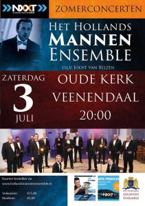 Oude kerk van Veenendaal met het Hollands Mannenensemble