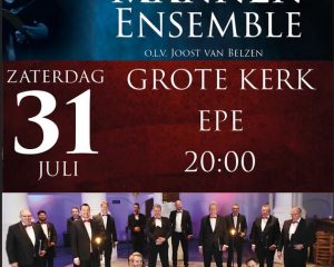 Grote kerk te Epe concert met het Hollands Mannenensemble