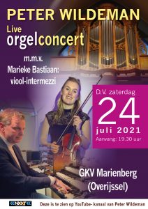 Marieke Bastiaan en Peter Wildeman in concert te Marienberg