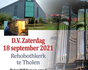 Rehobothkerk te Tholen psalmzangavond voor de ZGG