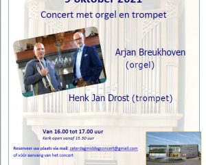 Henk-Jan Drost en Arjan Breukhoven in de Fontein te Nijkerk