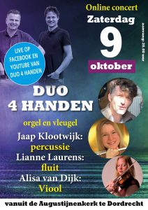 Alisa van Dijk en andere musici samen met Duo 4 handen