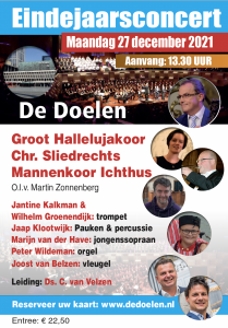 Eindejaarsconcert in de Doelen met het Groot Hallelujahkoor