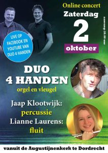 Jaap Klootwijk en Lianne Laurens met Duo 4 handen
