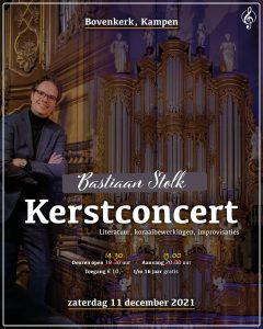 Bastiaan Stolk geeft voor de 5e keer traditioneel kerstconcert in de Bovenkerk