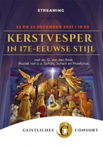 Kerstvesper in de Andreaskerk te Hattem in de 17e -eeuwse stijl