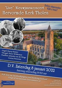 Live nieuwjaarsconcert vanuit de Hervormde kerk te Tholen