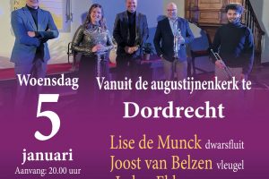 Instrumentaal Nieuwjaarsconcert vanuit de Augustijnenkerk te Dordrecht