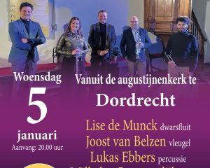 Instrumentaal Nieuwjaarsconcert vanuit de Augustijnenkerk te Dordrecht