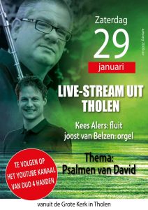 Psalmen van David vanuit de Grote kerk in Tholen