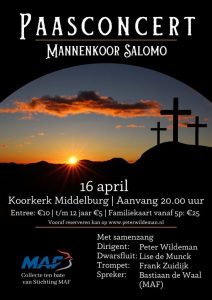 Paasconcert met Mannenkoor Salomo