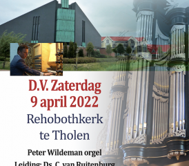 Rehobothkerk te Tholen psalmzangavond voor de ZGG