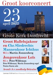 Groot koorconcert in de Grote kerk van Dordrecht