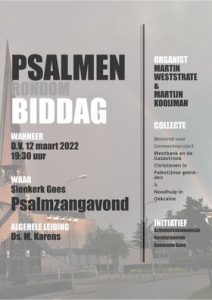 Sionskerk te Goes psalmen rondom biddag