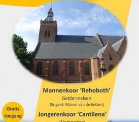 Grote kerk te Leerdam zangavond met Jongerenkoor Cantilena