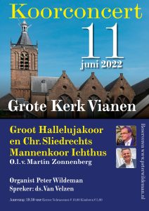 Grote kerk te Vianen koorconcert met Martin Zonnenberg