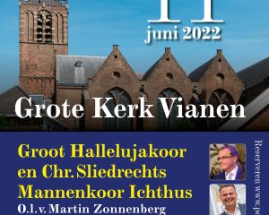 Grote kerk te Vianen koorconcert met Martin Zonnenberg