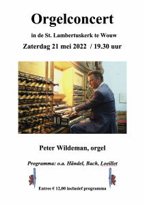 Sint Lambertuskerk te Wouw orgelconcert met Peter Wildeman