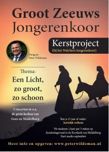 Het Groot Zeeuws jongerenkoor heeft ook in 2022 kerstproject