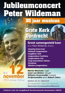 Jubileumconcert Peter Wildeman 30 jaar musicus