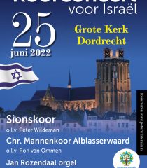 Koorconcert voor Israël vanuit de Grote kerk te Dordrecht