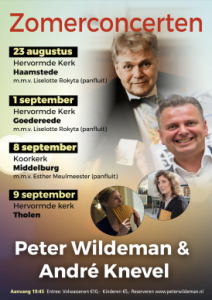 Peter Wildeman en André Knevel zomerconcert in Middelburg