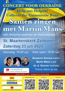 Samen zingen met Martin Mans voor Oekraine