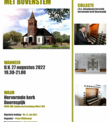 Hervormde kerk van Doornspijk samenzangavond met bovenstem