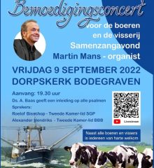 Bodegraven bemoedigingsconcert voor boeren en visserij