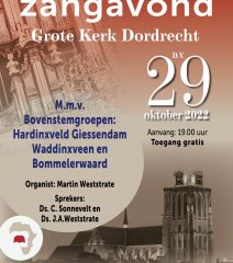 Grote kerk van Dordrecht psalmzangavond met bovenstem