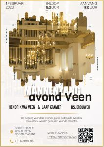 Mannenzangavond met Hendrik van Veen en Jaap Kramer in Veen