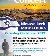 Nieuwe kerk te Middelburg concert voor Israel