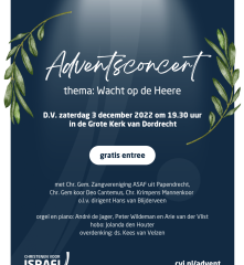 Adventsconcert met thema Wacht op de Heere