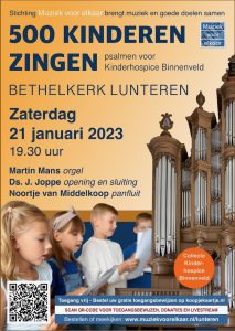 Bethelkerk te Lunteren 500 kinderen zingen