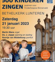 Bethelkerk te Lunteren 500 kinderen zingen