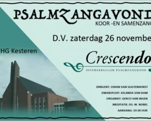 Hersteld Hervormde kerk te Kesteren met Psalmzangkoor Cresendo