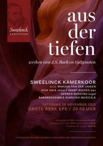 Sweelinck Kamerkoor geeft najaarsconcert in de Grote kerk van Epe