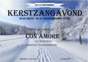 Con Amore uit Opheusden kerstzangavond in Tiel