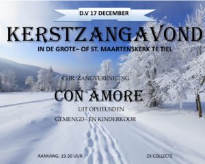 Con Amore uit Opheusden kerstzangavond in Tiel