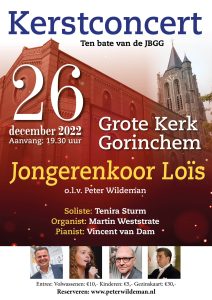 Grote kerk van Gorinchem kerstconcert ten bate van de JBGG