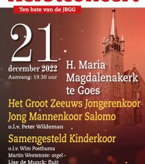 Heilige Maria Magdalenakerk te Goes kerstconcert t.b.v. de JBGG