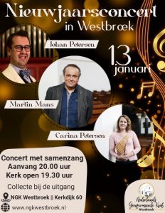 Nederlands Gereformeerde kerk te Westbroek Nieuwjaarsconcert 2023