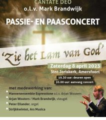 Cantate Deo geeft Passie- en paasconcert in de Sint-Joriskerk te Amersfoort