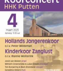 Hollands Jongerenkoor koorconcert in de HHK te Putten