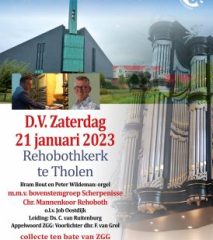 Psalmzangavond 2023 in de Rehobothkerk te Tholen