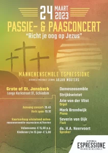 Grote kerk te Schiedam paasconcert Richt je oog op jezus