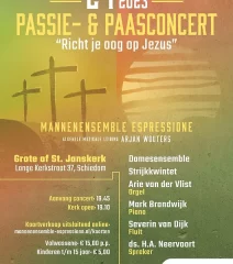 Grote kerk te Schiedam paasconcert Richt je oog op jezus