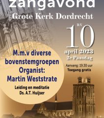 Psalmzangavond voor de Gereformeerde Bijbelstichting in Dordrecht