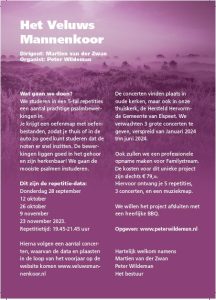 Het Veluws mannenkoor start september 2023 deel 2