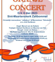 Oranjeconcert in de Sint Maartenskerk van Zaltbommel